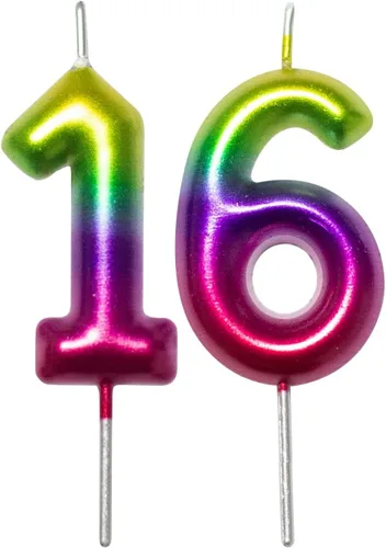 Vista 304 de DERVENTA Vela con números de 2.36 pulgadas, decoración perfecta para cumpleaños, brunch, postre, pastel, 1 pieza (número 0 rosa)