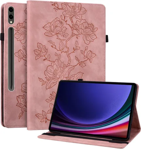 Vista 20 de Funda para Samsung Galaxy Tab S5e 10.5 2019 Modelo SM-T720/T725/T727, funda delgada de piel sintética con soporte multiángulo y soporte