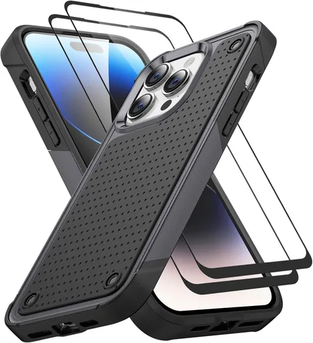 Vista 43 de Jeylly Funda para iPhone SE/Funda para iPhone 5S, Exterior de Plástico Duro que Absorbe Golpes + Interior de Silicona de Goma Defensor contra