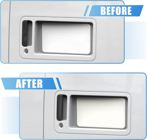 Vista 4 de X AUTOHAUX Manija de puerta exterior exterior de carga trasera para Ford E150 E250 E350 E450 E550 Econoline Van 6C2Z15434A20A manija de puerta