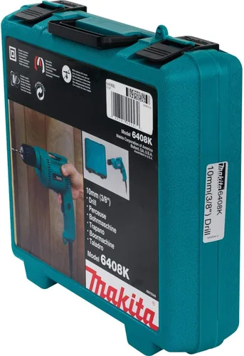 Vista 9 de Makita 6408K - Taladro de 4,9 amperios, 38 pulgadas, color verde azulado