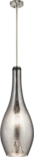 Vista 15 de Kichler Everly - Colgante de cristal (13.75 pulgadas, 1 hora de luz), color bronce antiguo