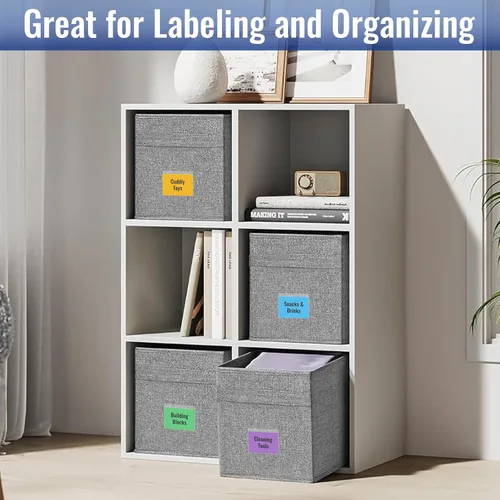 Vista 4 de Bolsillos adhesivos transparentes de 2.9 x 3.7 pulgadas, bolsillos para tarjetas de índice, fundas autoadhesivas con bolsillos de carga superior