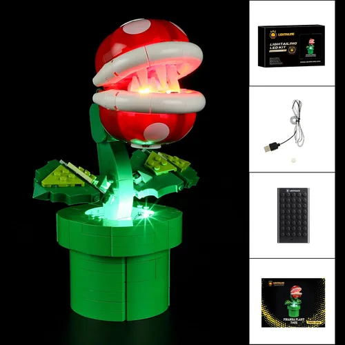 Vista 6 de LIGHTAILING Luz para Lego- 71426 Piranha-Plant - Kit de iluminación LED compatible con el modelo de bloques de construcción Lego - NO incluido
