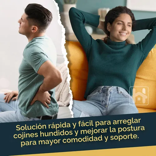 Vista 11 de Golden Home Essentials Soporte de sofá resistente para cojines caídos, tablero de cojín de sofá extra ancho de 21.5 x 72 pulgadas, tablero