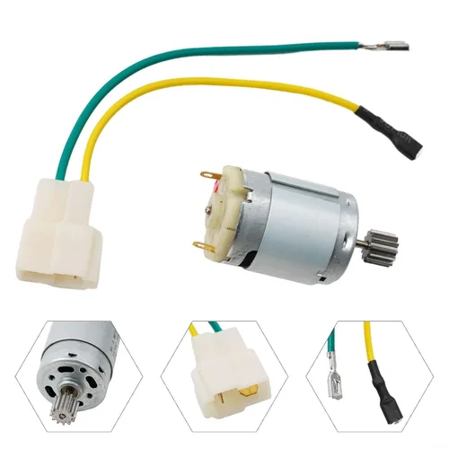 Vista 6 de Motores para coche eléctrico para niños, apto para coche eléctrico 550 RS390 RS380 12V 6V DL555 24V 10 dientes motorreductor de alta velocidad