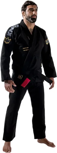 Vista 7 de Kingz Comp 450 V6 Brazilian Jiu Jitsu Gi - Kimono ligero para hombre BJJ - IBJJF Legal - 450gsm Pearl Weave Professional