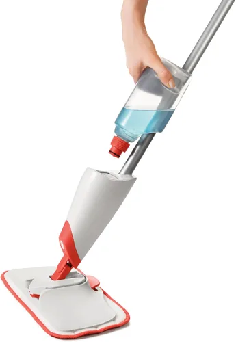 Vista 5 de OXO Good Grips – Spray Mopa de microfibra con estropajo desmontable