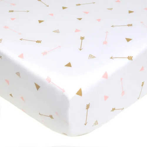 Vista 24 de American Baby Company - Sábana bajera ajustable de tejido de punto suave y transpirable 100% algodón, sábanas de practicuna, Azul