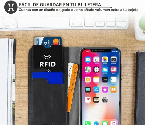 Vista 7 de SaiTech IT Paquete de 10 fundas de bloqueo RFID para tarjetas de débito