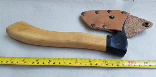 Vista 7 de Mini tallado hacha barbuda con funda por mapsyst