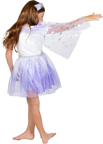 Vista 3 de Disney Frozen, Reina Elsa, Princesa Anna, vestido de manga corta
