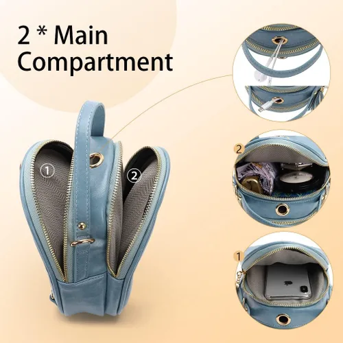 Vista 4 de APHISON Bolsos pequeños de moda, bolso de hombro, bolso cruzado para mujer