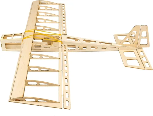Vista 9 de mewmewcat Rc Avión, Dancing Hobby R03 STICK-06 Avión 22.835 in Pan Balsa Madera Aviones DIY Juguete Volador para Adultos al Aire Libre Kit Versión