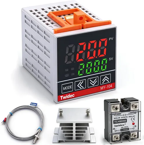 Vista 10 de Twidec /Display PID Controladores de temperatura Termostato Caja 1000W 10A 110V Temperatura Temperatura Control Caja con Relé de estado Sólido SSR