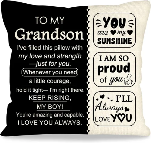 Vista 21 de Fundas de almohada decorativas de 18 x 18 pulgadas con ideas de regalos para familiares y amigos, regalos después de una cirugía, regalo