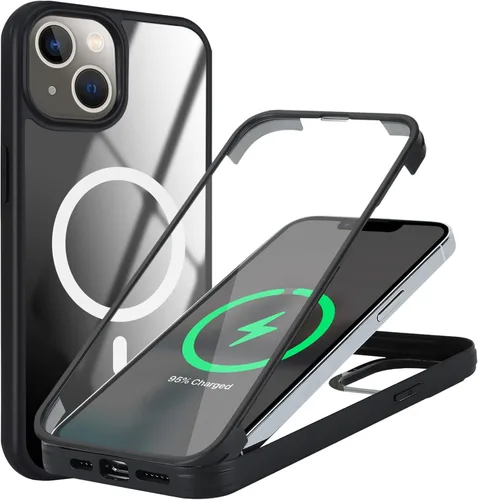 Vista 29 de Funda para iPhone 8 Plus con protector de pantalla, compatible con Magsafe, para iPhone 7 Plus, protector de pantalla integrado, funda delgada