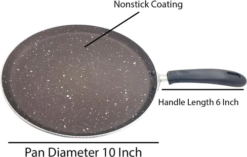Vista 4 de Sartén Dosa antiadherente, aluminio, compatible con inducción, 10 pulgadas