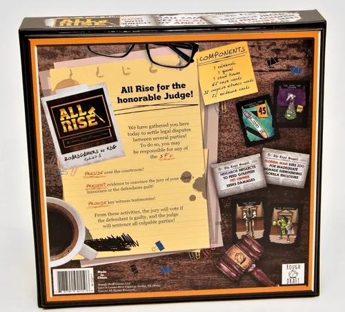 Vista 3 de Juego de mesa All Rise - ¡El ridículo juego de narración de historias y debate en la sala de audiencias!