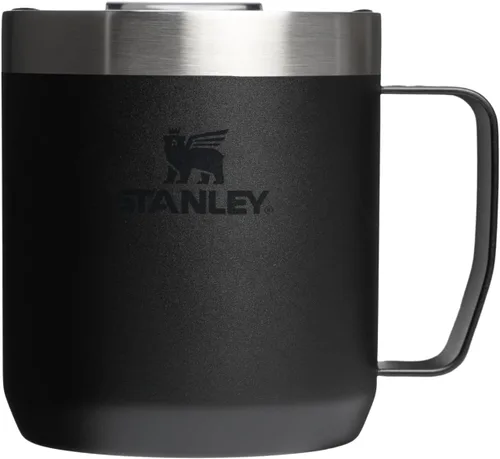 Vista 6 de STANLEY Everyday Camp Mug de 24 onzas, tapa para beber, taza para café, té y bebidas, taza de café aislada de acero inoxidable, sin BPA, color ceniza