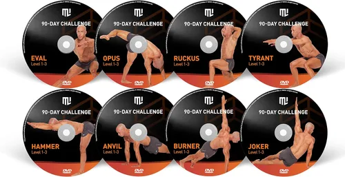 Vista 2 de MARK LAUREN DVD de entrenamiento - Desafío de 90 días de peso corporal Programa de ejercicios de peso corporal Total Fitness