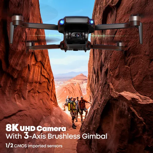 Vista 7 de Bwine F7GB2 Pro Drones con cámara para adultos 4K con 75 minutos + F7MINI 8K Photo Drones con cámara para adultos 4K Video Quadcopter de menos