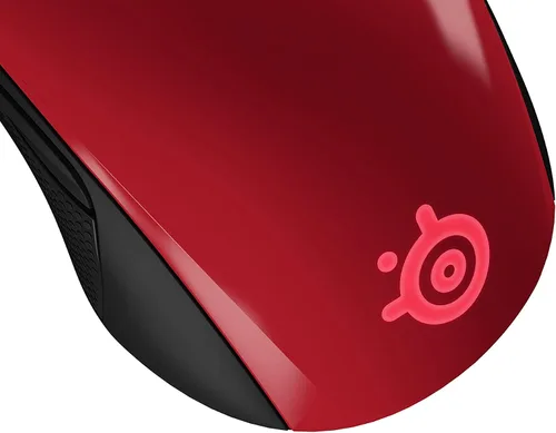 Vista 8 de SteelSeries Rival 100, ratón óptico para juegos, color rojo forjado