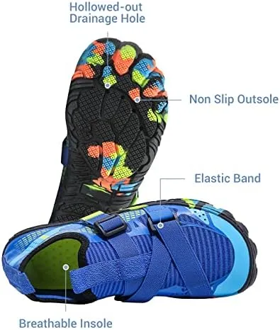 Vista 5 de SPUKEP Swim Shoes Womens Water Shoes Men Quick Dry Non-Slip Barefoot Shoes Women Pool Shoes Beach Shoes Mens Hiking Diving Sports Shoes Womens Yoga
