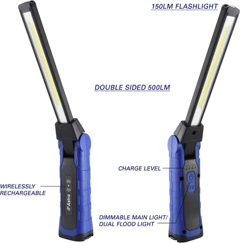 Vista 3 de Astro Tool 52SLC 500x2 Lumen plegable de doble cara LED Slim Light W/Almohadilla de carga inalámbrica