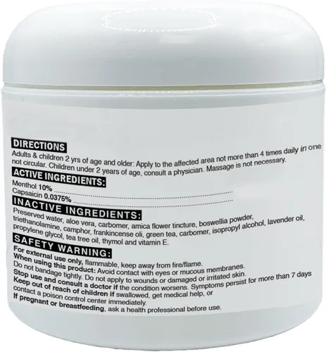 Vista 2 de Crema neuropatía BIO RELIEF 4oz fabricada en Estados Unidos