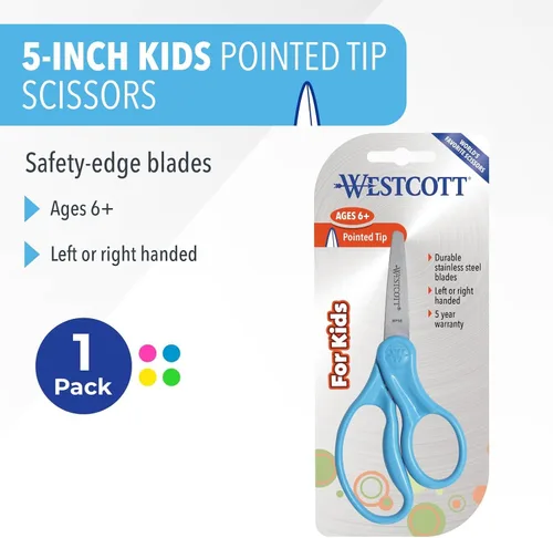 Vista 2 de Tijeras Westcott para niños diestros y zurdos, Variados Total 1