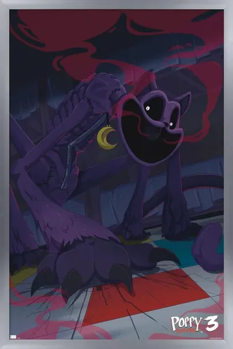 Vista 8 de Poppy Playtime: Capítulo 3 - Póster de pared CatNap, 34 pulgadas de largo x 22.4 pulgadas de ancho, versión premium sin marco