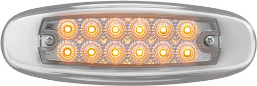 Vista 3 de GG Grand General 76440 Ámbar/ámbar Ultra Thin Spyder Am/Am 12 llevó la luz de la función dual con el borde SS
