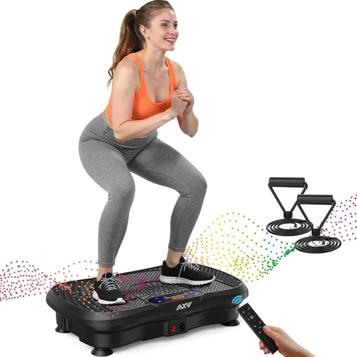 Vista 25 de AXV Vibration Plate Fitness Platform Exercise Machine Vibrating Shaking Full Body Shaker Workout Vibrate Stand Shake Board Sport for Weight Loss Fat