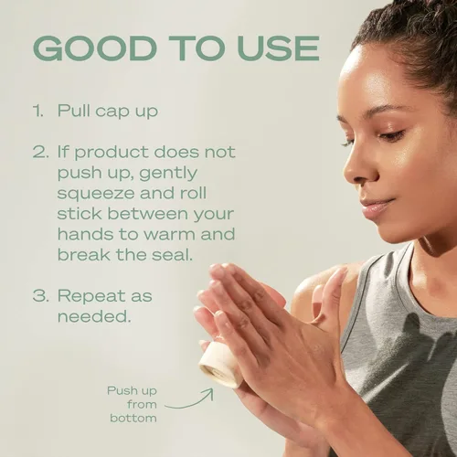 Vista 5 de Hey Humans Desodorante, desodorante sin aluminio para mujeres y hombres, contiene ingredientes derivados naturalmente, control de olores durante