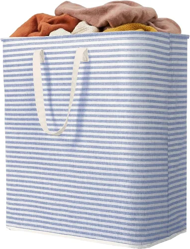 Vista 33 de Lifewit Cestas de lavandería grandes de 75 litros, bolsas para cestas de Beige