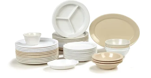 Vista 8 de Carlisle FoodService Products Dallas Ware - Cuenco de plástico reutilizable para bufés, hogar y restaurantes, melamina, 14 onzas, marrón tostado