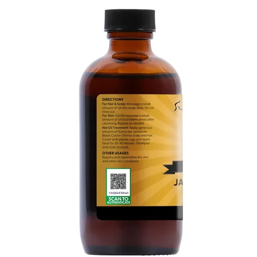 Vista 8 de Sunny Isle Aceite de ricino negro de Jamaica 4 oz 100% Natural para el cabello, el cuero cabelludo y el cuidado de la piel