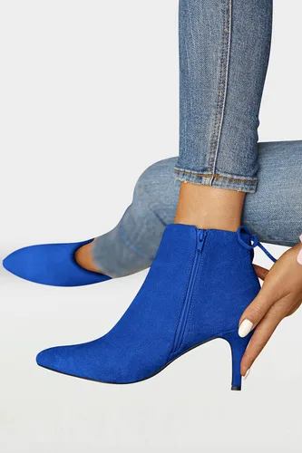 Vista 2 de Botines de tacón puntiagudo para mujer, botines de tacón de aguja con lazo y tiras para otoño