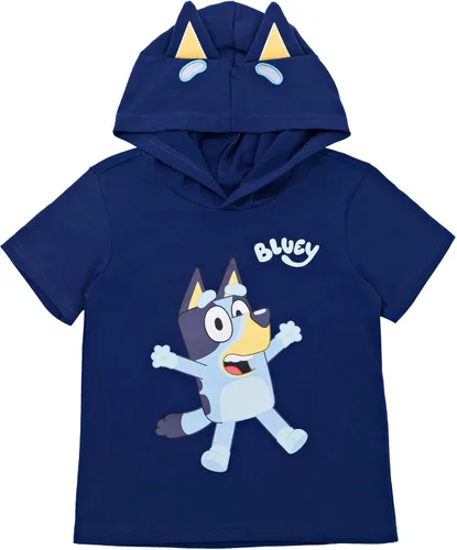 Vista 2 de Bluey Conjunto de camiseta y pantalones cortos de malla para cosplay de Bingo para niños pequeños
