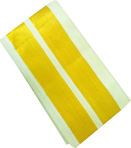 Vista 3 de Algodón de una sola capa de color Dhoti 5.9 ft de longitud Lungi Sarong con ReshamZari Designer Border Angavastram