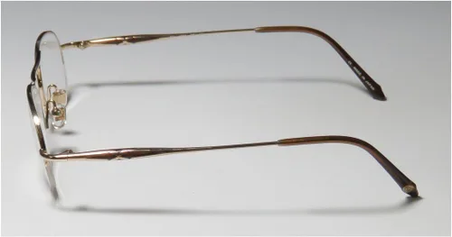 Vista 4 de KATA Noa - Gafas de diseñador para hombre y mujer, combinación de colores, de media armazón, accesorios de moda (47-19-140, oro/marrón)