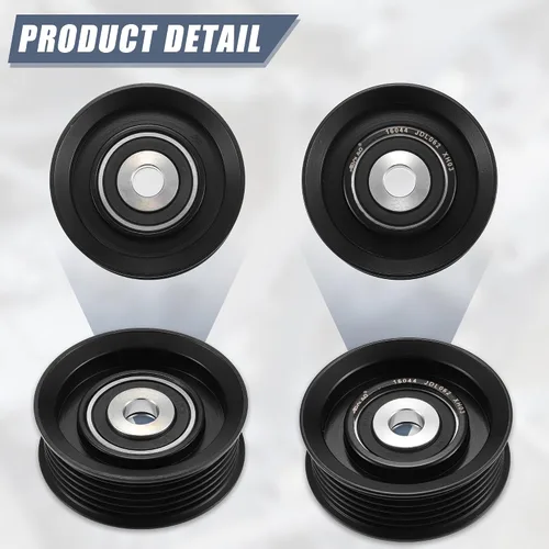 Vista 4 de X AUTOHAUX 16604-50030 Polea de guía de desviación de polea tensora para Toyota 4Runner 4.7L 2003-2009 para Toyota Land Cruiser 4.7L A/T 19