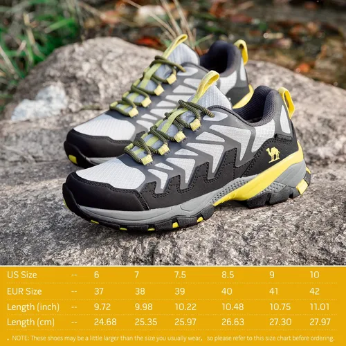 Vista 6 de CAMELSPORTS Zapatos de senderismo para mujer, impermeables, ligeros, antideslizantes, transpirables, para exteriores, para senderismo y caminar