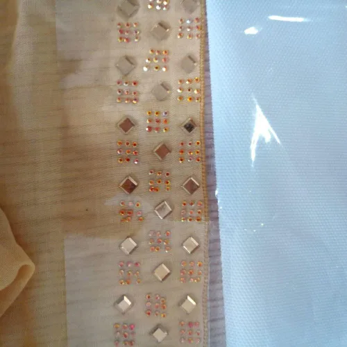Vista 6 de BEADSLAND Cinta de fijación termoadhesiva, película de transferencia de diamantes de imitación (3 m x 30.5 cm)