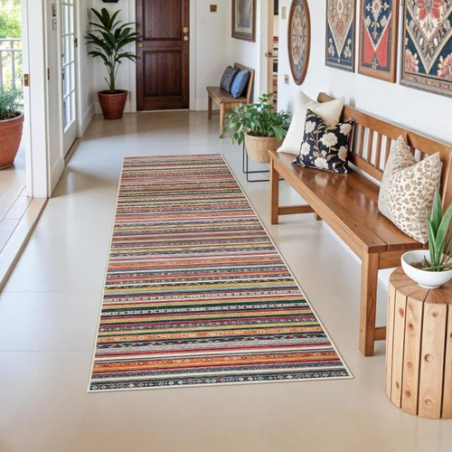 Vista 44 de Alfombra lavable de cocina de 2 x 6: antideslizante oriental interior alfombra pasillo Soft Easy Clean Thin Floor Throw Carpet for Bedroom