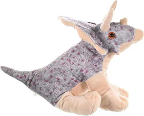 Vista 6 de Wild Republic CK-mini Triceratops Animal de peluche de 8 pulgadas , 12", Multicolor