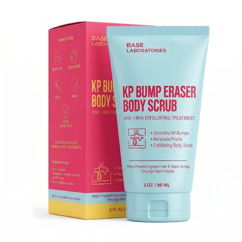 Vista 8 de BASE LABORATORIES Trío de rutina de cabello encarnado, aceite para el cabello encarnado, exfoliante corporal y rodillo encarnado, rutina de cuidado