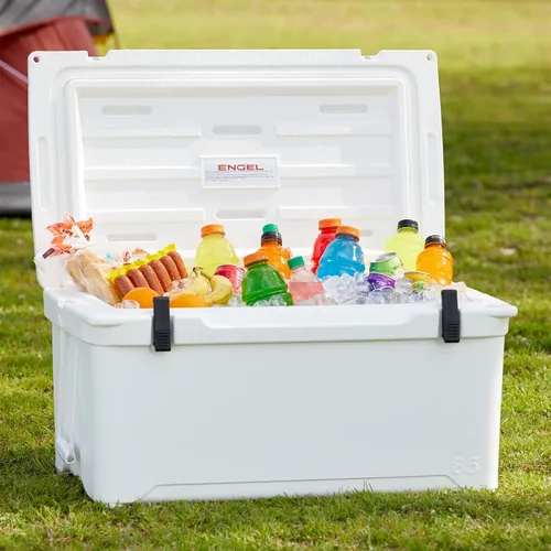 Vista 5 de Engel Coolers ENG45 Cooler 40 Can High Performance Durable Seamless Rotationally Molded Ice Box for Camping, Hunting, and Fishing