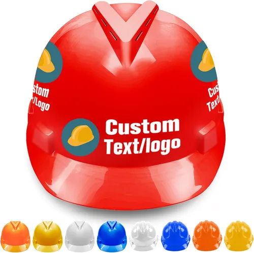 Vista 9 de Cascos de seguridad personalizados para hombres, casco de construcción de logotipo personalizado